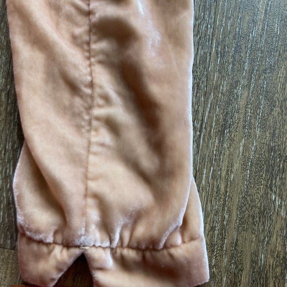 Elevenses Embroidered Peach Velvet Cardigan Size S - Picture 9 of 10
